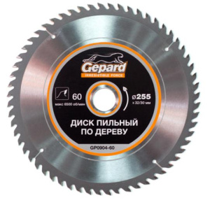 Диск пильный GEPARD 255x32/30x60Т (GP0904-60)