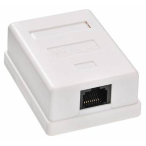 Розетка RJ-45 Buro одинарная категории 5е 468-8k-1