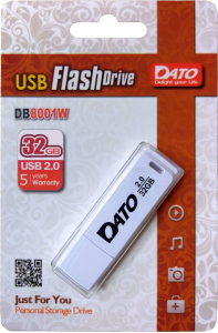 Карта USB2.0 32 GB Dato DB8001W-32G USB2.0 белый