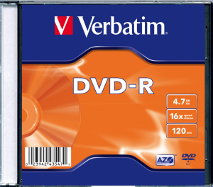 DVD-R VERBATIM 4,7Gb/16x (slim) 43547