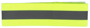 Повязка нарукавная светоотражающая, эластичная, на липучке, 35 ± 1 х 3,8 см (4588006)