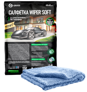 Салфетка GraSS "Wiper Soft" 100% микрофибра 40*40см 