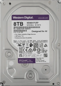 HDD SATA 8Tb WD WD8001PURP Video Purple Pro (7200rpm) 256Mb