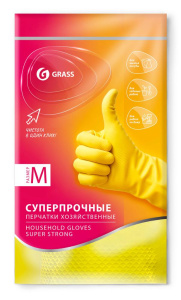 Перчатки хозяйственные латексные GraSS М (IT-0741)