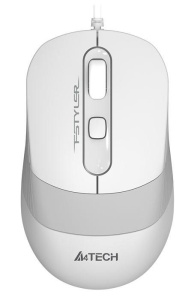 Мышь A4 Fstyler FM10 белый/серый оптическая (1600dpi) USB (4but)