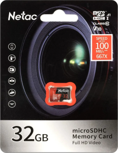 Карта micro-SD 32 GB NETAC NEO P500 Extreme Pro (NT02P500PRO-032G-S)