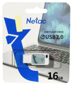 Карта USB2.0 16 GB NETAC UA31 NT03UA31N-016G-20BL синий