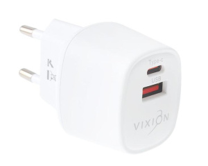 СЗУ Vixion H15 6.0A QC3.0 + USB-C PD 33W белое