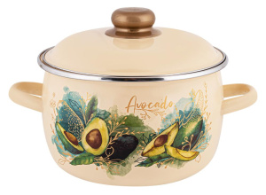 Кастрюля APPETITE Avocado, эмаль, 5,5л