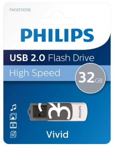 Карта USB2.0 32 GB PHILIPS VIVID2.0 