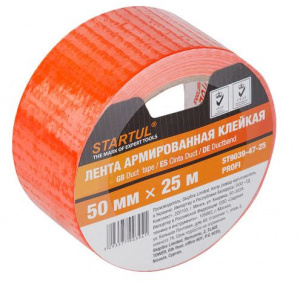 Лента армированная STARTUL PROFI 50ммх25м, оранжевая (ST9039-47-25)