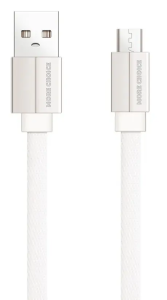 Кабель USB 2.0 A вилка - microUSB 1 м More choice K20m White