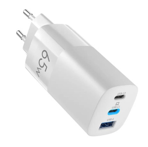 СЗУ OLMIO USB 6.0A 65W QC3.0 + 2 х USB-C PD белый 046399