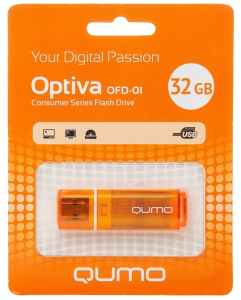 Карта USB2.0 32 GB QUMO Optiva 01 QM32GUD-OP1 Orange
