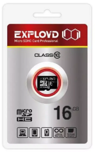 Карта micro-SD 16 GB EXPLOYD Class10