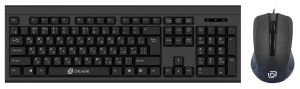 Клавиатура + мышь Oklick 600M черный USB