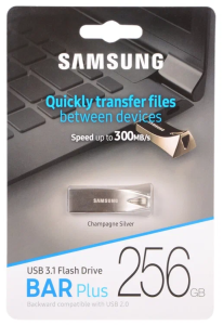 Карта USB3.1 256 GB Samsung Bar Plus MUF-256BE3 серебристый