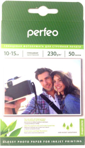 Бумага PERFEO 10х15 230 г/м2 глянцевая 50л (PF-GLR4-230/50)