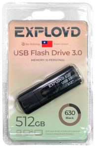 Карта USB3.0 512 GB EXPLOYD 630 черный