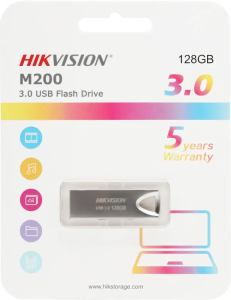 Карта USB3.0 128 GB Hikvision HS-USB-M200/128G/U3 серый