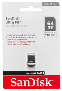 Карта USB3.1 64 GB SanDisk Ultra Fit SDCZ430-064G-G46