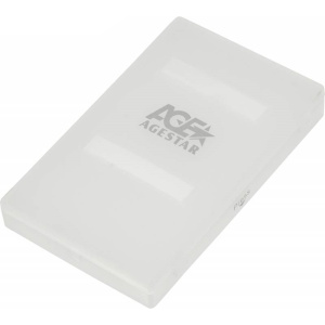 Внешний корпус AgeStar 3UBCP1-6G SATA пластик белый 2.5"