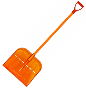 Лопата снеговая поликарбонатная, прозрачная с ручкой