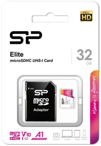 Карта micro-SD 32 GB SILICON POWER SP032GBSTHBV1V20SP Elite Class10 + adapter