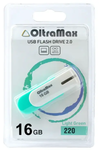 Карта USB2.0 16 GB OLTRAMAX OM-16GB-220 св.зеленый