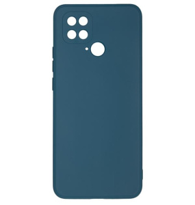Бампер Xiaomi Poco C40 4G ZIBELINO Soft Matte синий с микрофиброй
