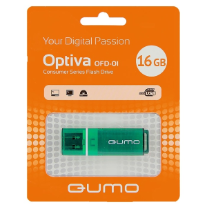 Карта USB2.0 16 GB QUMO Optiva 01 Green (18077)