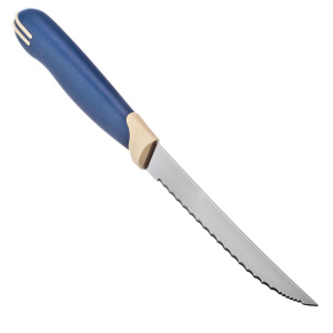 Нож Tramontina Multicolor кухонный с зубцами, 5", 12,7 см., 2 шт., 23529/215 (871-568)