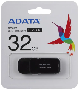 Карта USB2.0 32 GB A-DATA UV240 AUV240-32G-RBK черный