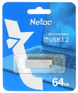 Карта USB3.0 64 GB NETAC UM1 NT03UM1N-064G-32PN серебристый