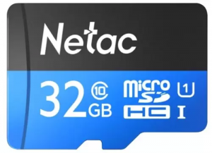 Карта micro-SD 32 GB NETAC P500 (NT02P500STN-032G-R)+ адаптер