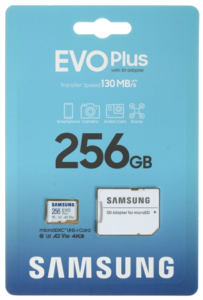 Карта micro-SD 256 GB SAMSUNG EVO PLUS V2 UHS-I U3 (MB-MC256KAEU) +adapter