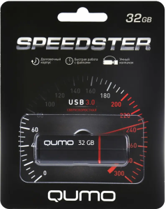 Карта USB3.0 32 GB QUMO Speedster Black