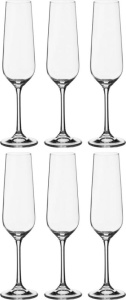 Набор бокалов для шампанского Bohemia, Strix/Dora, 28203/1SF73/200 6шт 200мл