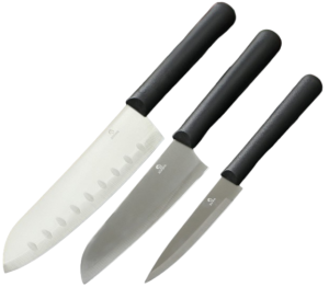 Набор ножей ДОЛЯНА « Fоlk», черный, 3пр. (9228553)