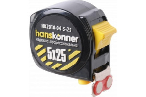 Рулетка Hanskonner суперкомпакт 5 м*25 мм (HK2010-04-5-25)