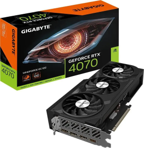 Видеокарта Gigabyte RTX 4070 12Gb WINDFORCE OC (GV-N4070WF3OC-12GD)