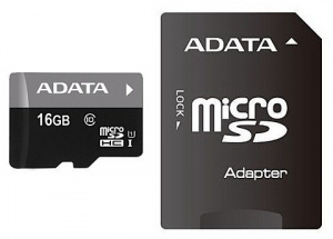 Карта micro-SD 16 GB A-DATA class10 UHS-1 AUSDH16GUICL10-R