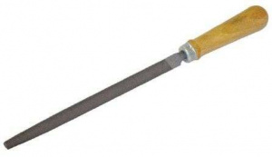 Напильник BARTEX трёхгранный 200 мм с деревянной ручкой (12026)