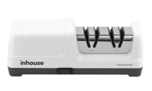 Точилка для ножей электрическая Inhouse IKSH-2601W, белая