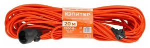 Удлинитель ЮПИТЕР 20м (1 роз.,2,2кВт,2х1) (JP8401-02)