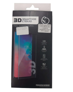 Защитное стекло Apple iPhone 11 Pro Max/Xs Max 3D Zibelino с защитой динамика черный