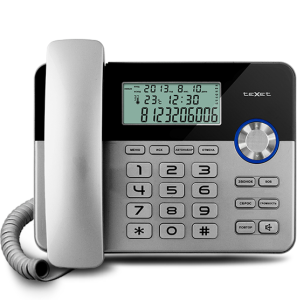 Телефон TEXET TX-259 черный/серебристый