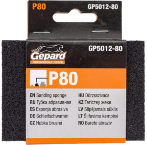 Губка абразивная GEPARD P80 (GP5012-80)