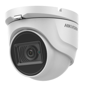 В/н камера AHD 5МП Hikvision DS-2CE76H8T-ITMF 2.8-2.8мм купольная уличная белая