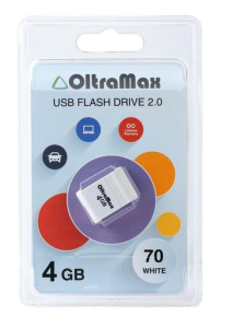 Карта USB2.0 4 GB OLTRAMAX OM-4GB-70-белый